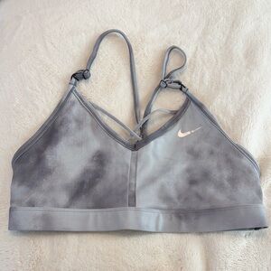 Nike Women's Tie-Dye Gray Sports Bra
